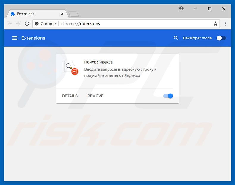Removendo as extensões relacionadas a qip.ru do Google Chrome