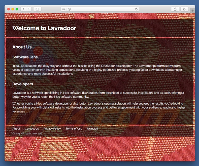 Website fraudulento usado para promover Lavradoor