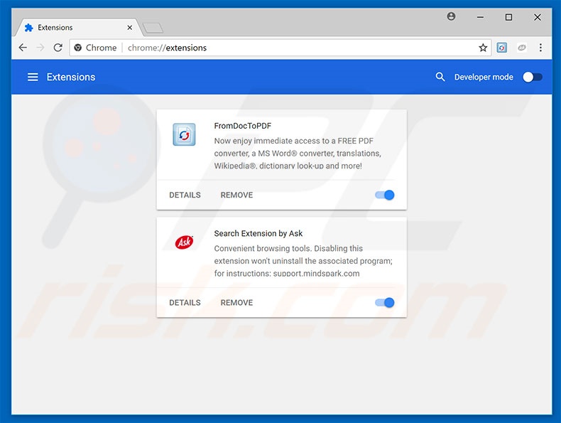 Removendo as extensões relacionadas a hp.myway.com do Google Chrome