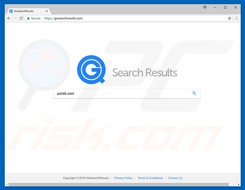 Sequestrador de navegador gosearchresults.com