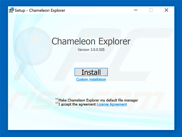 Instalador do Chameleon Explorer Pro