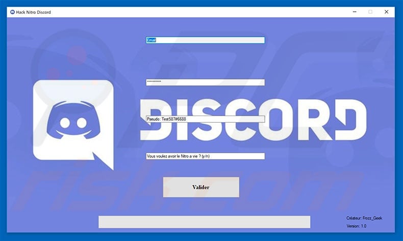 Malware Trojan Discord