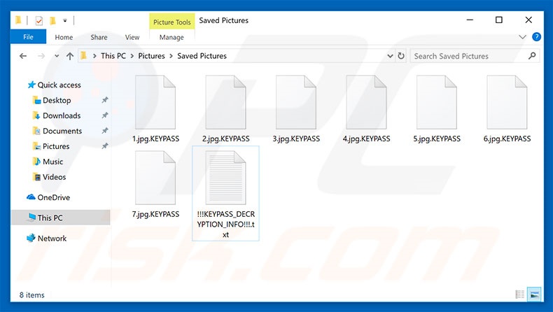 Ficheiros encriptados por KEYPASS