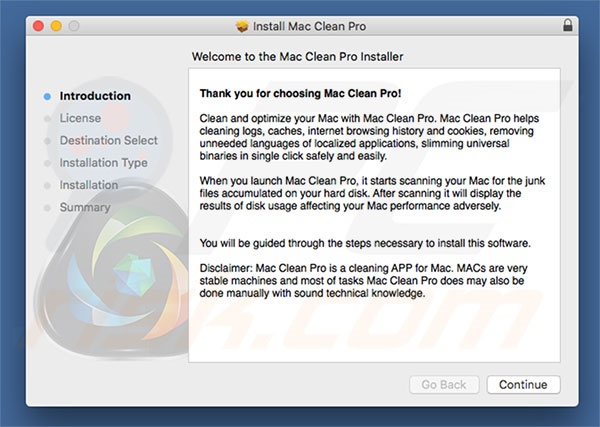 Official Mac Clean Pro installer