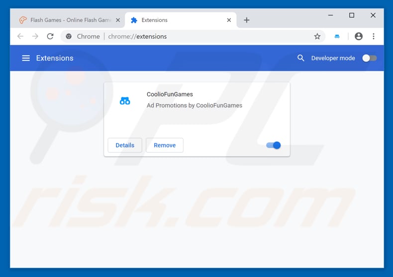 Remova as extensões fraudulentas do Google Chrome passo 2