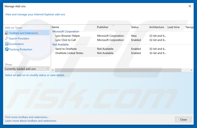 Removendo anúncios captcha-verification.systems do Internet Explorer passo 2