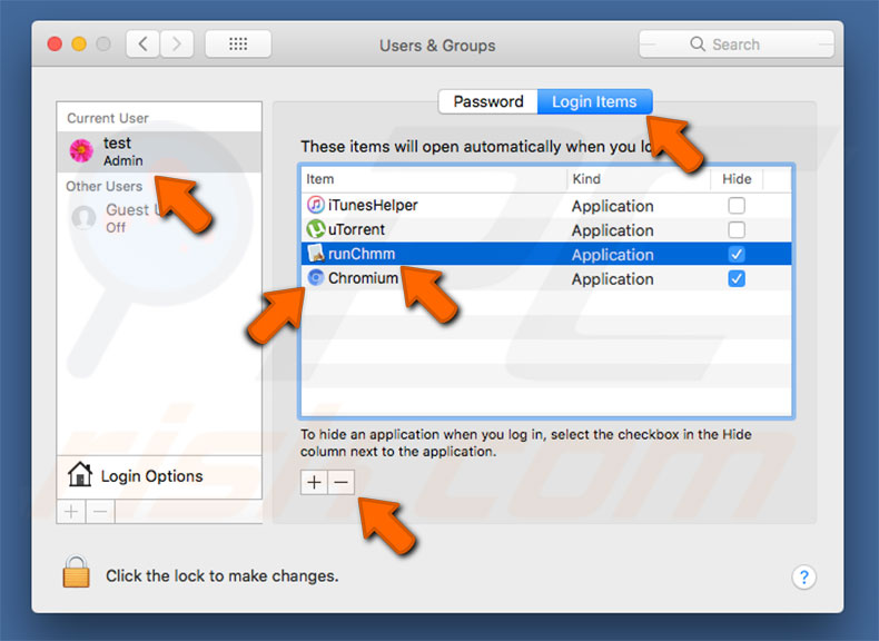 Chromium PUA system preferences