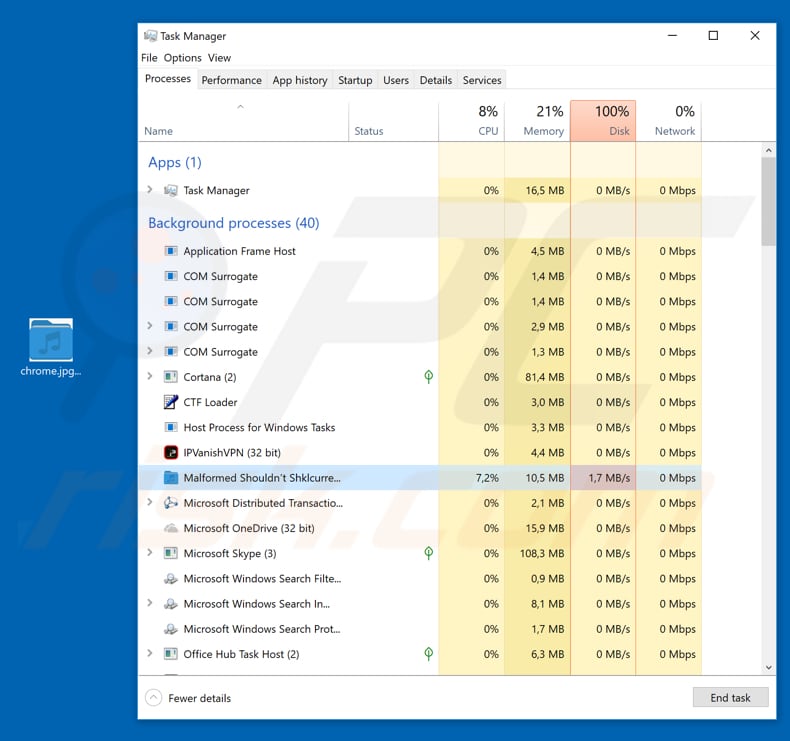 crypted000007-processo de ransomware