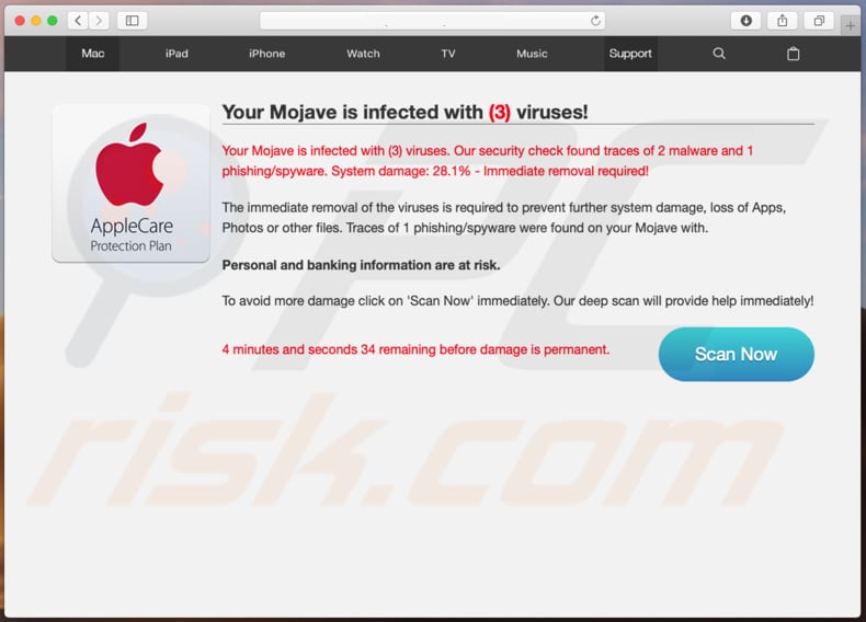 fraude Your Mojave Is Infected With (3) Viruses!