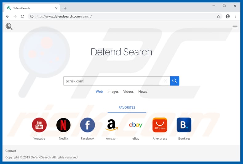 sequestrador de navegador defendsearch.com