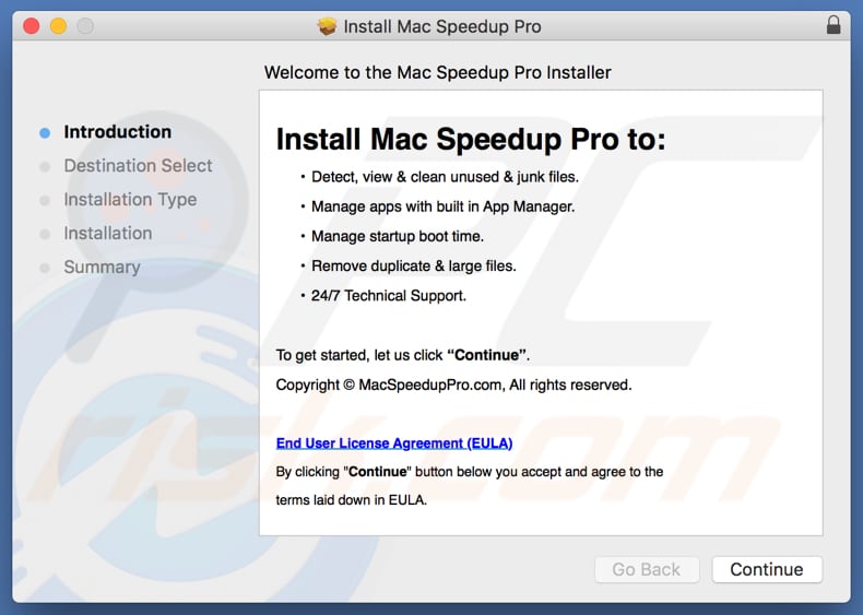 Instalador Mac Speedup Pro