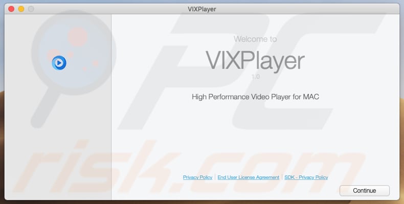 Instalador fraudulento usado para promover VixPlayer