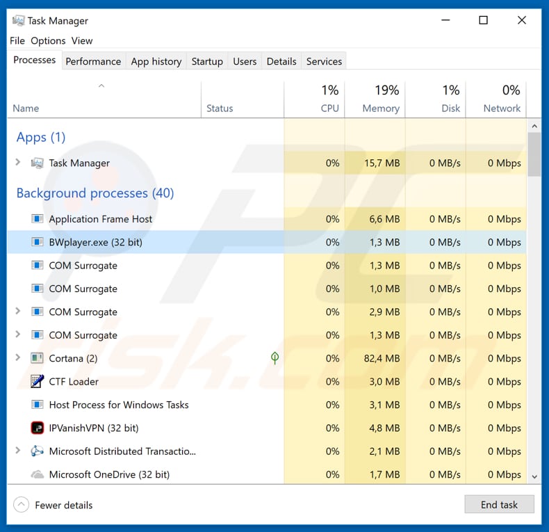 Adware BWplayer