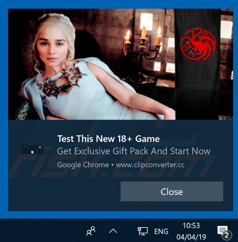 notificações push do clipconverter
