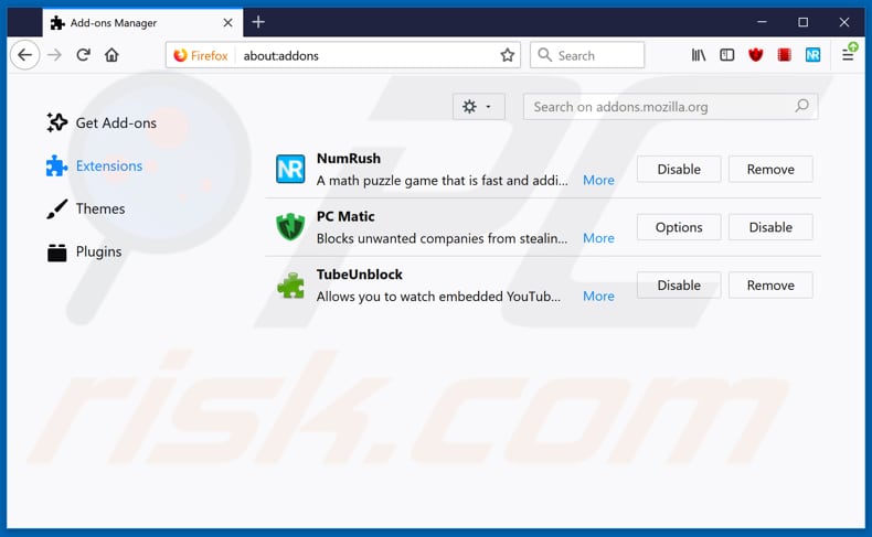 Removendo onlinevideoconverter[.]com ads do Mozilla Firefox passo 2