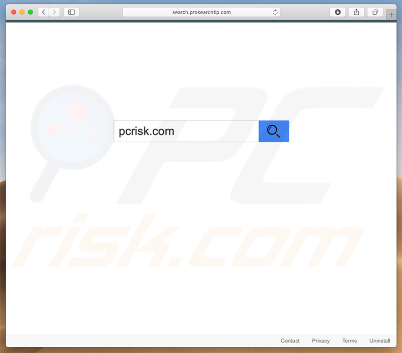 sequestrador de navegador search.prosearchtip.com num computador Mac