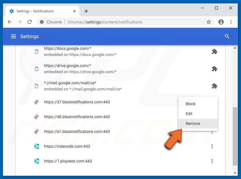 Desativar notificações de pop-up no navegador da web do Google Chrome