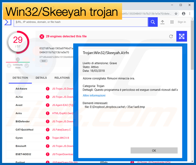 Malware Win32/Skeeyah