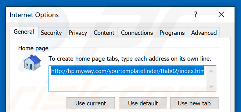 Removendo hp.myway.com da página inicial do Internet Explorer