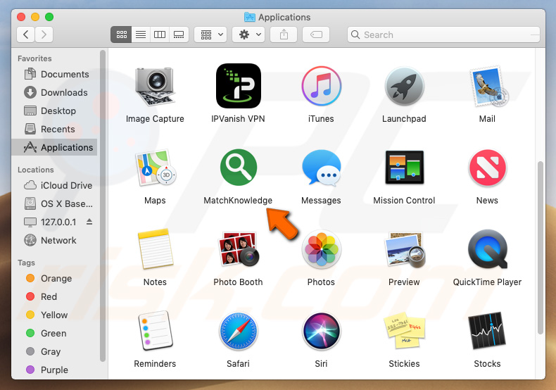 App MatchKnowledge no Mac Launchpad