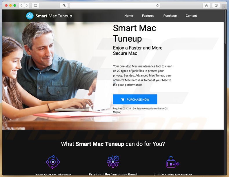 Website de Smart Mac Tuneup