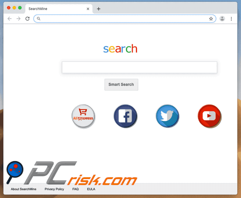 website de Smart Search searchmine.net 