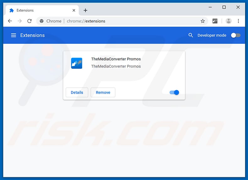 Removendo os anúncios TheMediaConverter Promos do Google Chrome passo 2