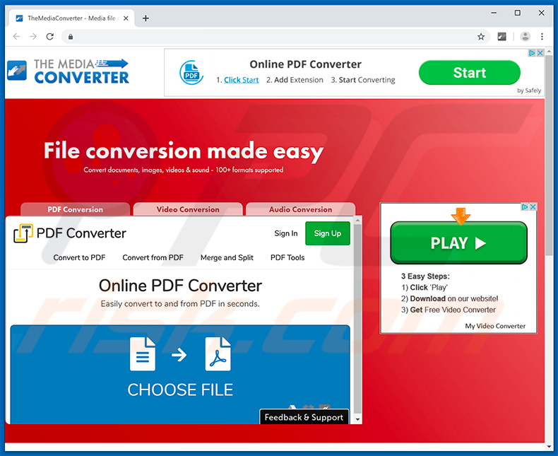 Adware TheMediaConverter Promos