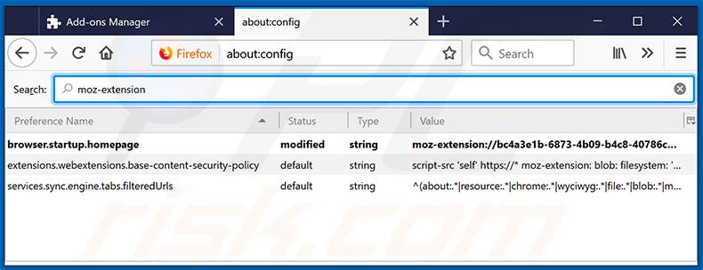 Removendo search.hmyloginhelper.com do mecanismo de pesquisa padrão do Mozilla Firefox