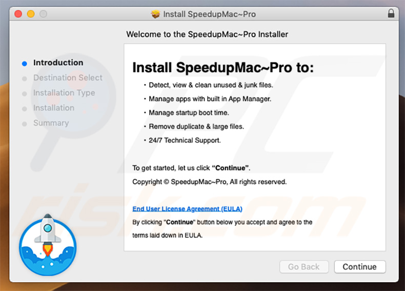 SpeedupMac~Pro instalação do instalador de aplicações indesejadas