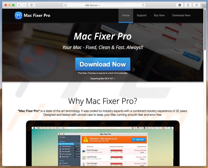 Site de descarregamento do Mac Fixer Pro