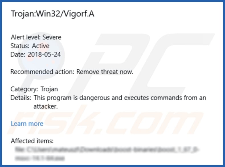 Malware Vigorf