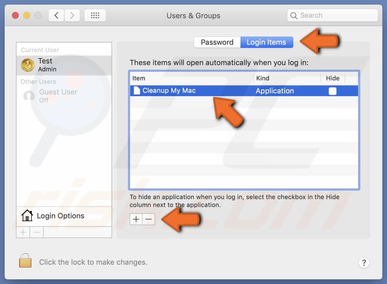 Preferências de sistema da API Cleanup My Mac