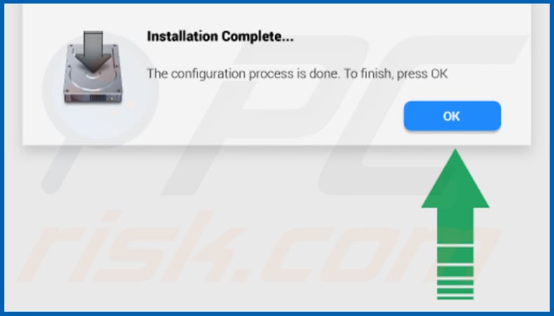 pop-up exibido assim que a instalação do AgileHelp é concluída