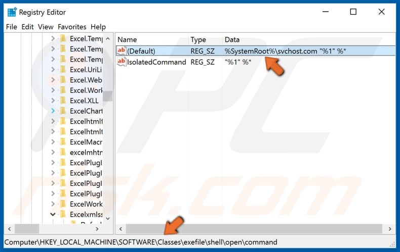 O malware Neshta edita o registo do Windows no Editor do Registo