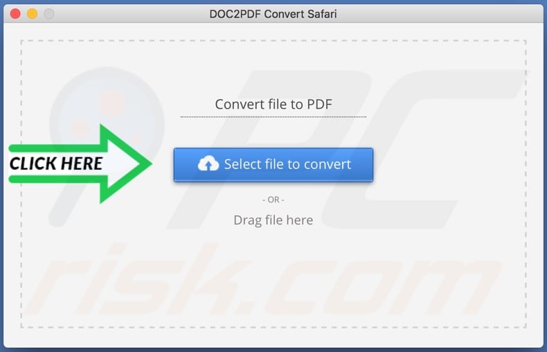 DOC2PDF Converter sequestrador de navegador