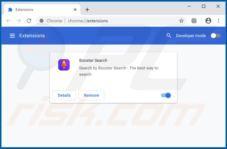 Removendo as extensões relacionadas ao feed.boostersearch.com do Google Chrome