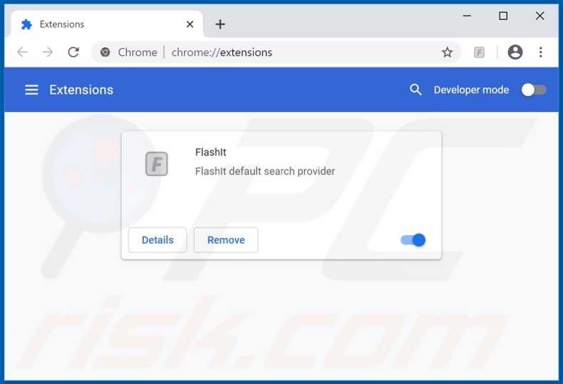 Removendo as extensões relacionadas ao flashit.xyz do Google Chrome