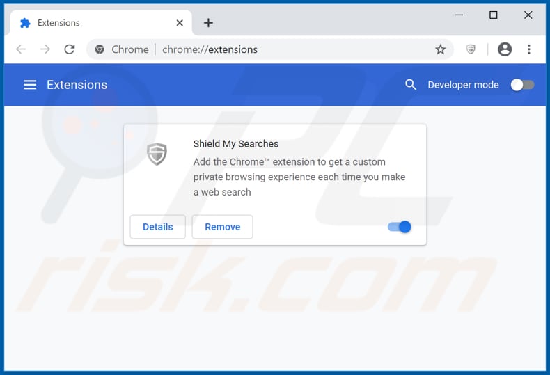 Removendo as extensões relacionadas ao search.shieldmysearches.com do Google Chrome