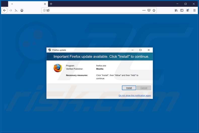 firefox do promotor de redirecionamento biosc.xyz