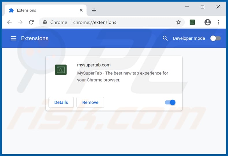 Removendo as extensões do Google Chrome relacionadas ao mysupertab.com