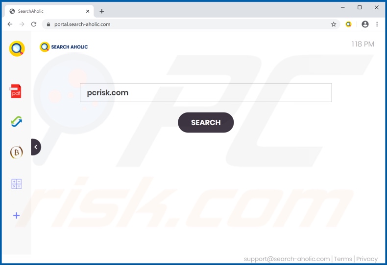 sequestrador de navegador search-aholic.com