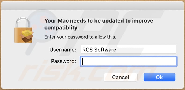 fraude Your Mac needs to be updated to improve compatibility