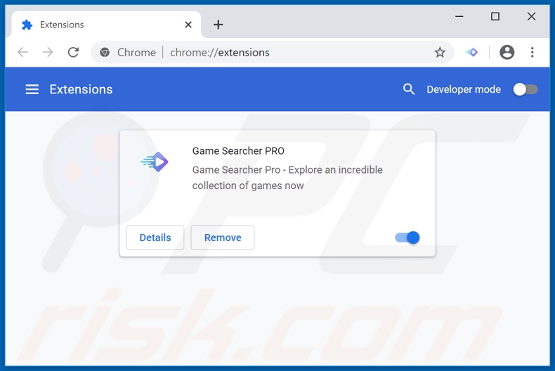 Removendo as extensões relacionadas ao search.gamesearcher.pro do Google Chrome