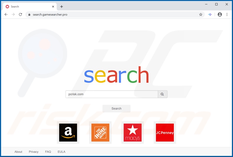Sequestrador de navegador search.gamesearcher.pro