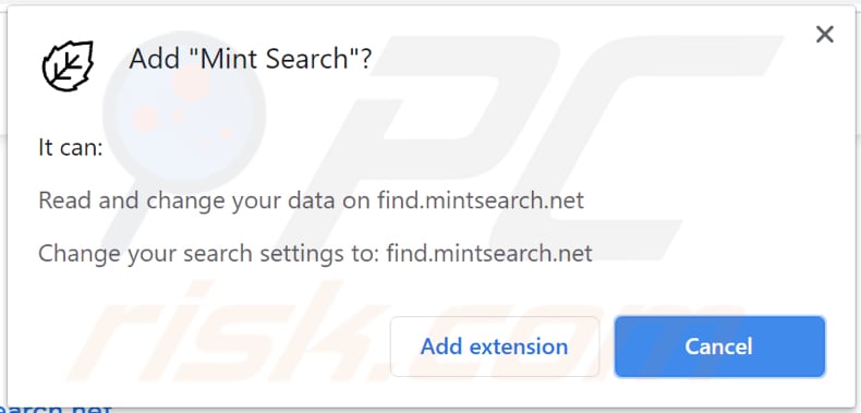 sequestrador de navegador mint search a pedir permissão para ser instalado