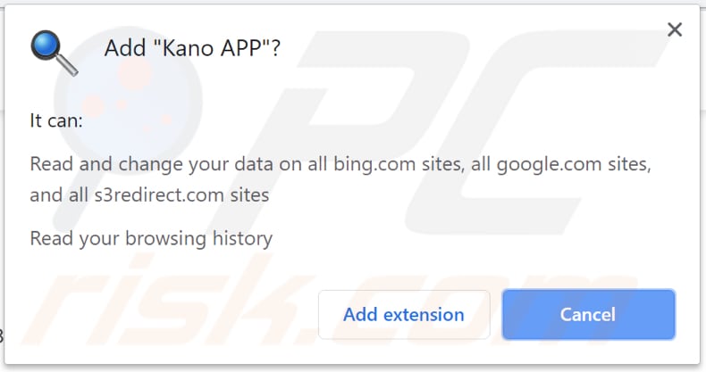 Kano APP pede permissão para ser instalado