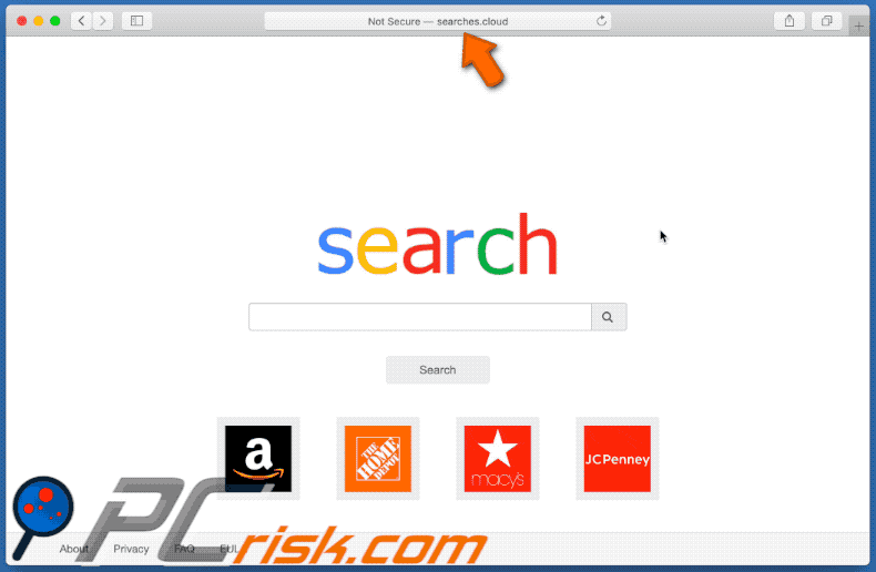 searches.cloud redireciona para webcrawler.com