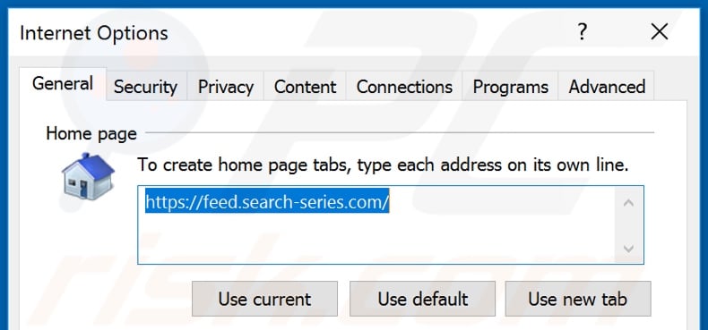 Removendo search-series.com da página inicial do Internet Explorer
