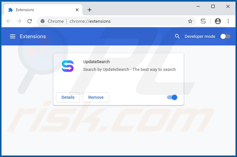 Removendo as extensões relacionadas ao update-search.com do Google Chrome